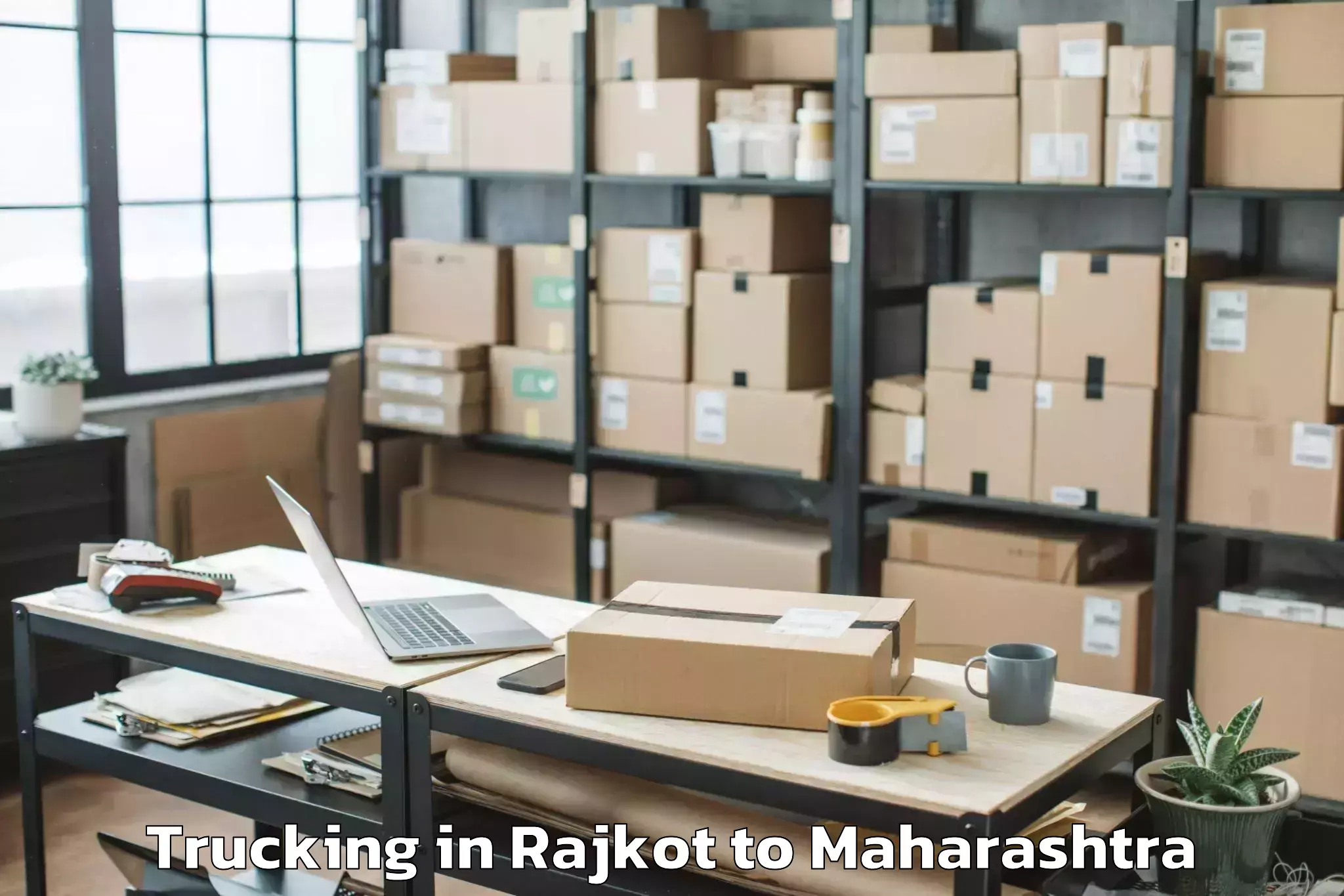 Book Rajkot to Shevgaon Trucking Online